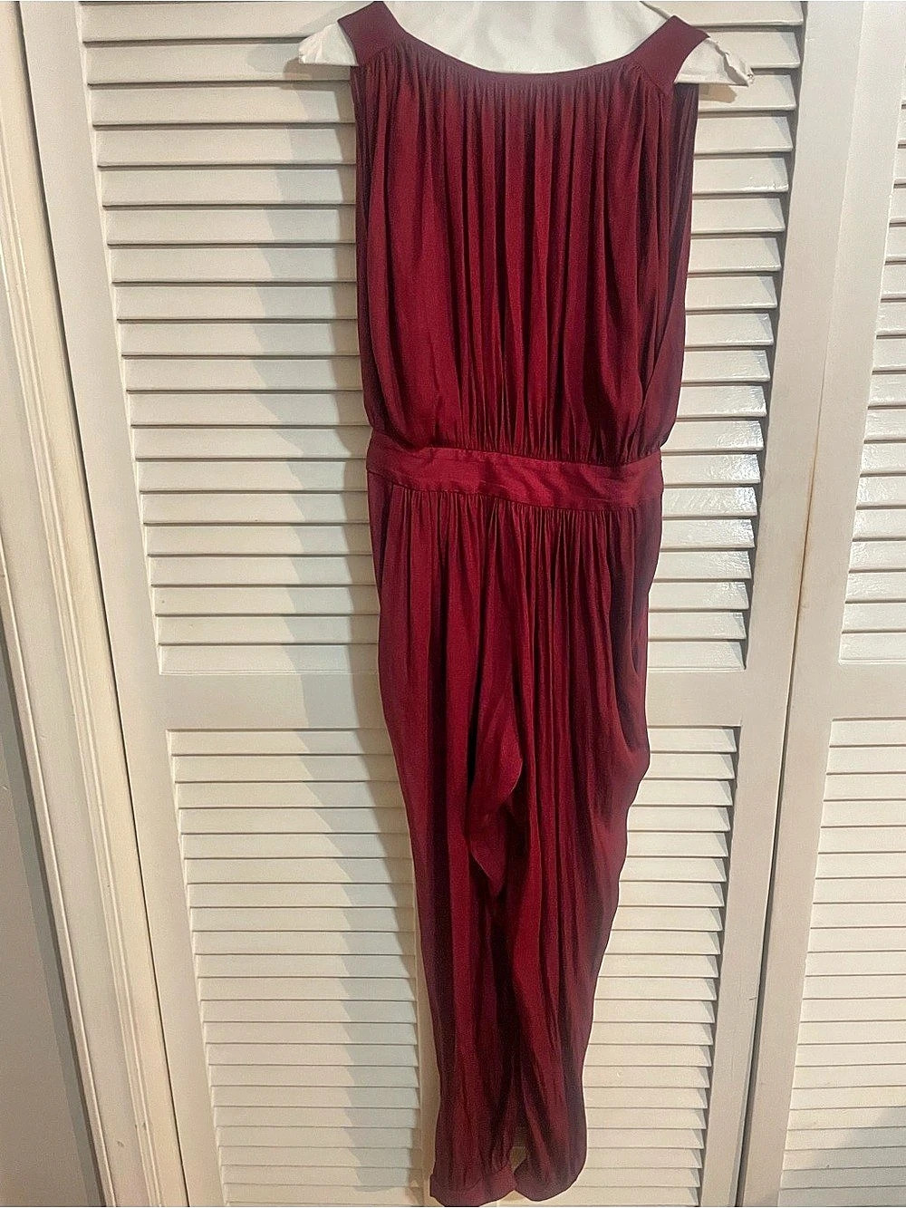 Silk wine Jumpsuit